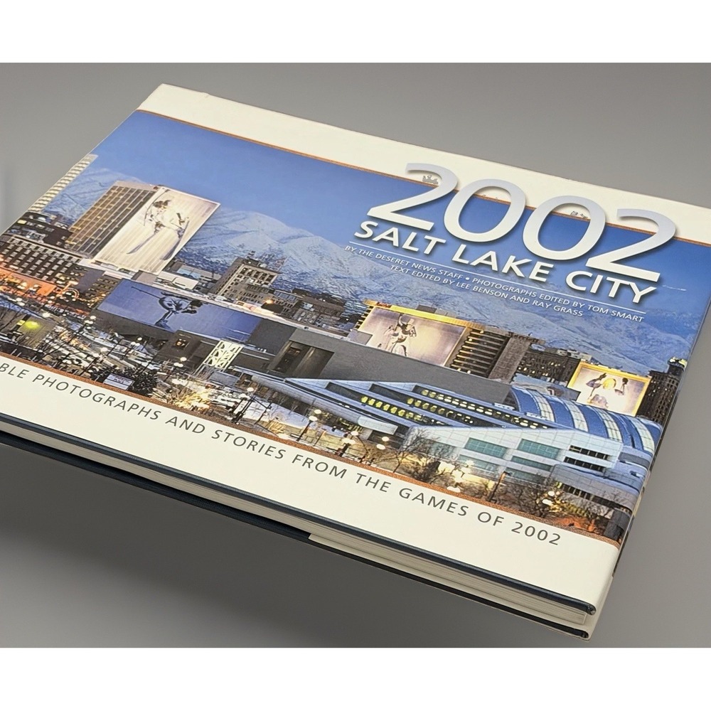 Salt Lake 2002 1st Ed HCDJ Official Book Winter Olympic Utah Coffee Table VTG